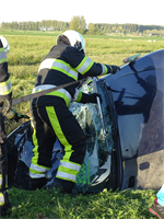 Oefening VKO Verkeersongeval Auto Auto Einsteinstraat Buitenpost
